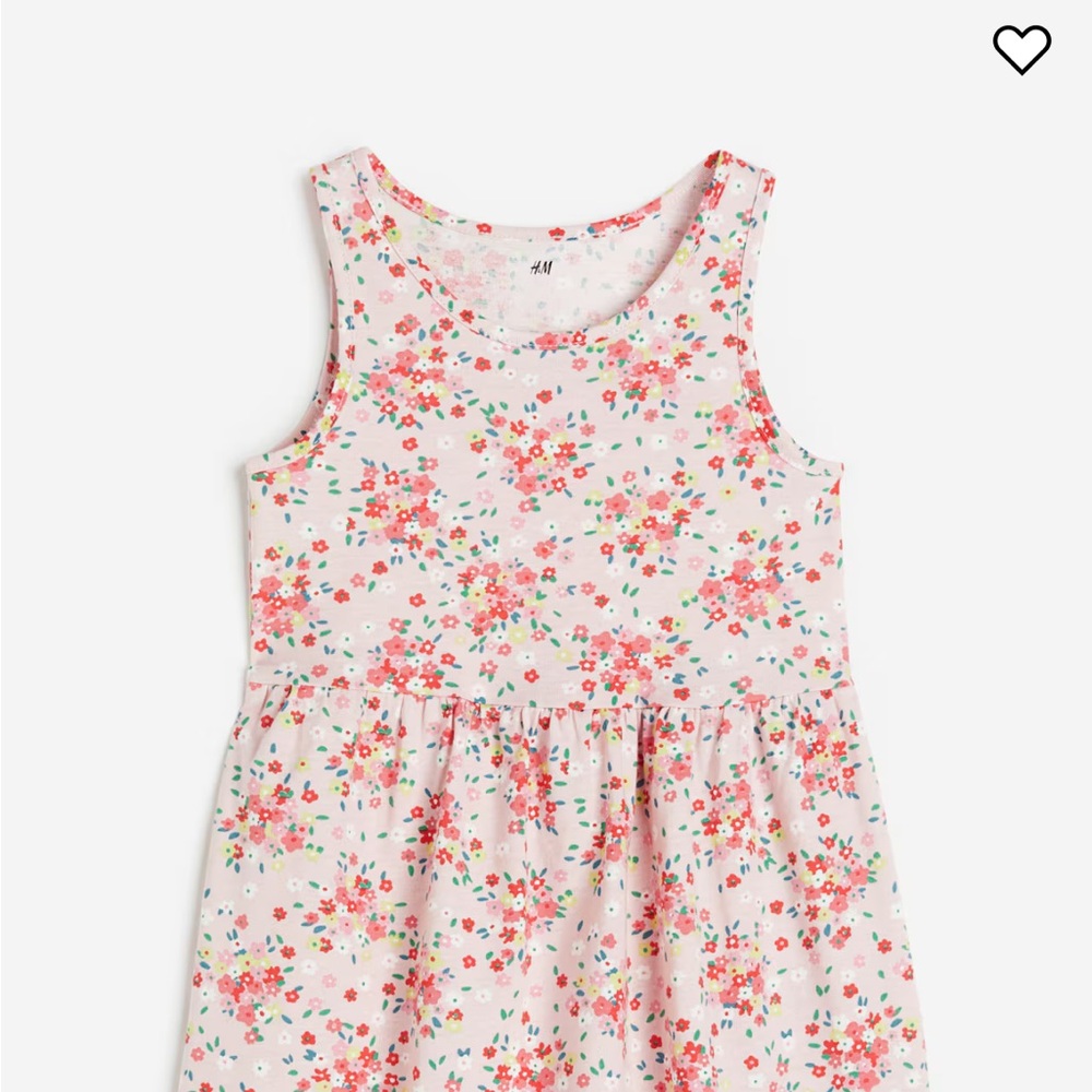 H&M Pink Floral Kids Casual Dress